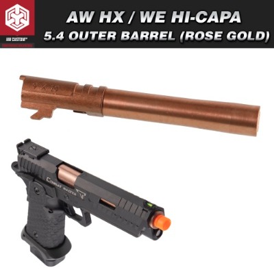 [AW CUSTOM] AW HX / WE Hi-Capa 5.4 Outer Barrel (Rose Gold)